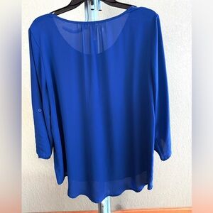 Elegant Blue Women's Top by TACERA. Size L